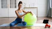 Gymnastikball-Workout