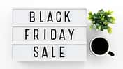 Black Friday Sale Schild mit Black Friday Sale