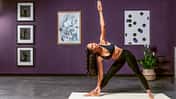 Barbara Becker beim Pilates.