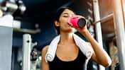 Drink,Water,After,Exercising,And,Sweating,From,Strenuous,Exercise,Tiredness