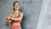 Fitness,Woman,Monitoring,Her,Heart,Rate,With,A,Smartwatch.,Sports