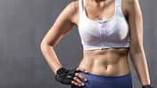 Sexy,Asian,Woman,Abdominal,With,Six,Pack,Core,Body,Muscle