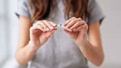 Stop,Smoking,Cigarettes,Concept.,Portrait,Of,Beautiful,Smiling,Girl,Holding