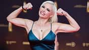 Daniela Katzenberger auf dem roten Teppich für den Deutschen Fernsehpreis