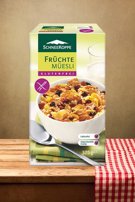 Glutenfreies Früchte-Müsli von Schneekoppe