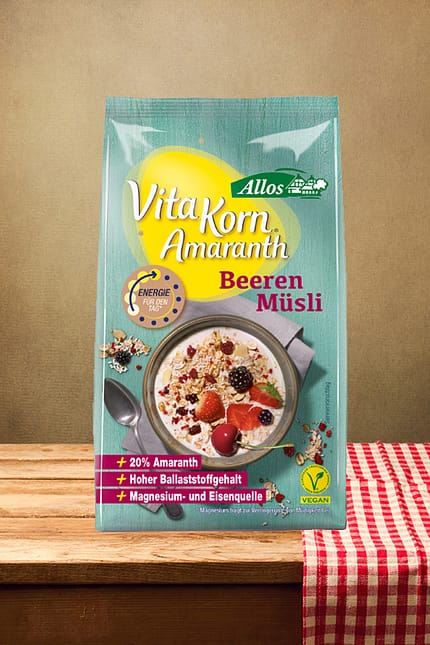 Vita Korn Amaranth Beeren Müsli von Allos
