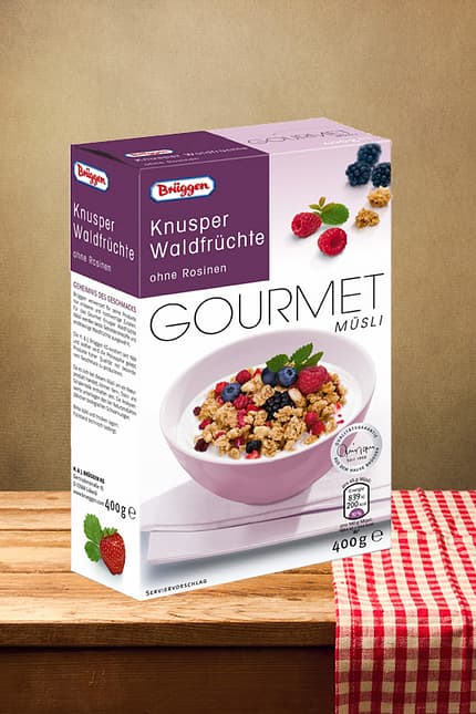 Gourmet Müsli "Knusper Waldfrüchte" von Brüggen