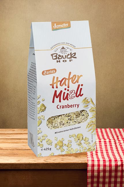 Hafer-Müzli "Cranberry" von Bauckhof 