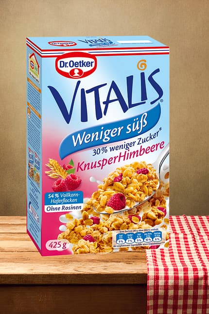 Vitalis "Knusper-Himbeere" von Dr. Oetker