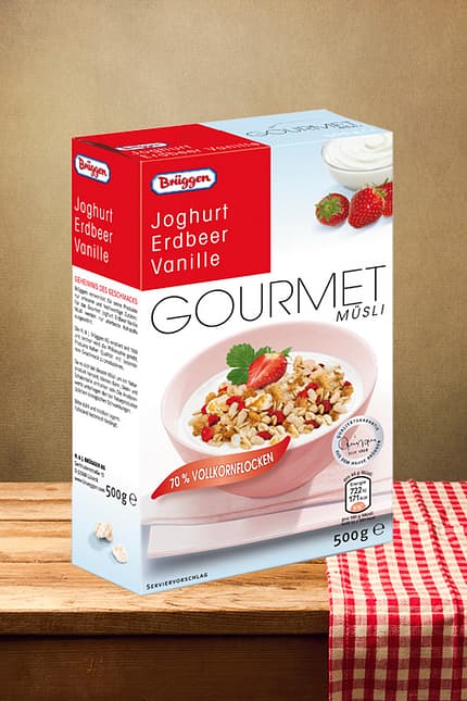 Gourmet-Müsli "Joghurt Erdbeer Vanille" von Brüggen 