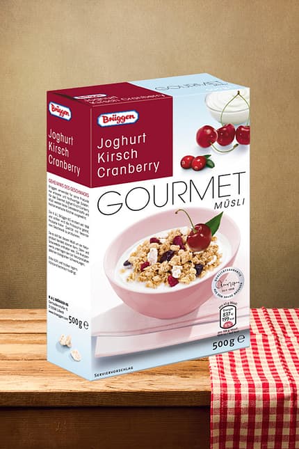 Gourmet Müsli "Joghurt Kirsch Cranberry" von Brüggen