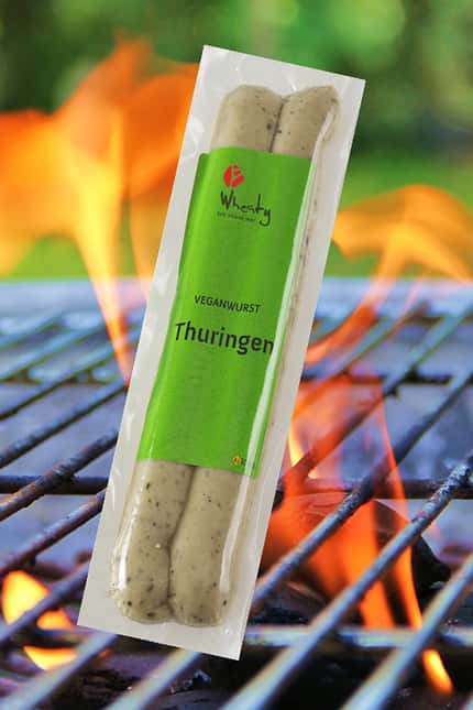 Vegane Bratwurst Thüringer Art von Wheaty